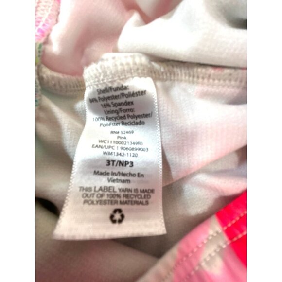 Wonder Nation Toddler Girls Bathing Suit Multicolored Hawaii Print Long Sleeve Z - Picture 4 of 7